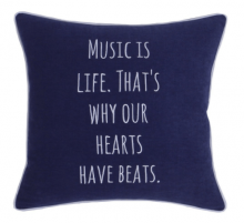 Decorhouzz Embroidered Pillow Case - Christmas Gifts For Music Lovers