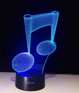3D Music Note Table Lamp - Christmas Gifts For Music Lovers